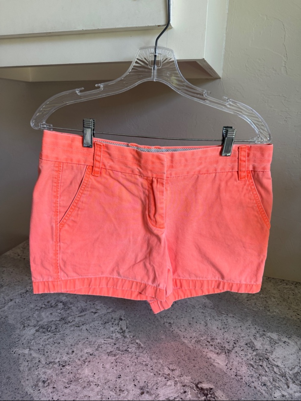 Women’s Orange Casual Cotton Shorts